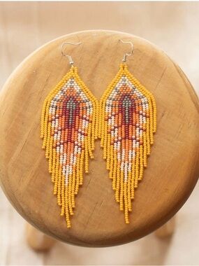 NWT Mother Sierra Horizon Beaded Earrings